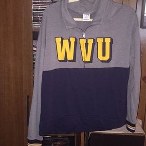 VS Pink West Virginia University quarter zip